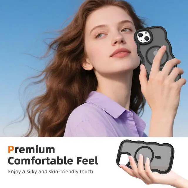 Alt view image 6 of 6 - Wave Magnetic Case for iPhone 14 6.1 Inch - Black