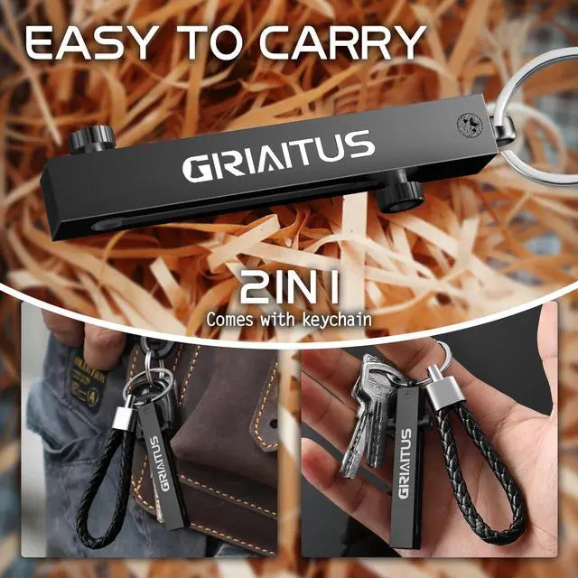 Alt view image 3 of 7 - EDC Pocket Knife 2 in1 Keychain Tweezers Precision Multitool Box Cutter Retractable Multi Tool Utility Knife Portable for Splinters, Craft, Jewelry, Soldering, Outdoor Work Men Women Gift (Black)