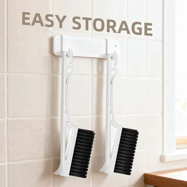Alt view image 6 of 7 - Grout Cleaner Brush V Shape, Stiff Grout Cleaning Brushes for Tile