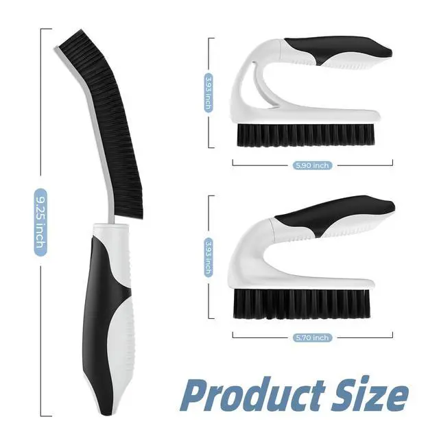 Alt view image 2 of 7 - Scrub Brush Set, Heavy Duty Scrub Brushes Crevice Cleaning Brush