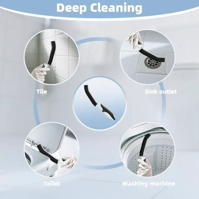 Alt view image 6 of 7 - Scrub Brush Set, Heavy Duty Scrub Brushes Crevice Cleaning Brush