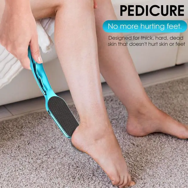 Alt view image 4 of 7 - Nano-Glass Foot File Hard Skin Remover, Foot File Callus Remover with Non-Slip Ergonomic Handle, Professional Foot Care Tools