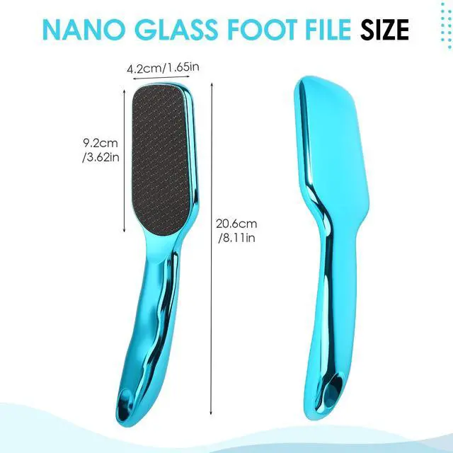 Alt view image 6 of 7 - Nano-Glass Foot File Hard Skin Remover, Foot File Callus Remover with Non-Slip Ergonomic Handle, Professional Foot Care Tools