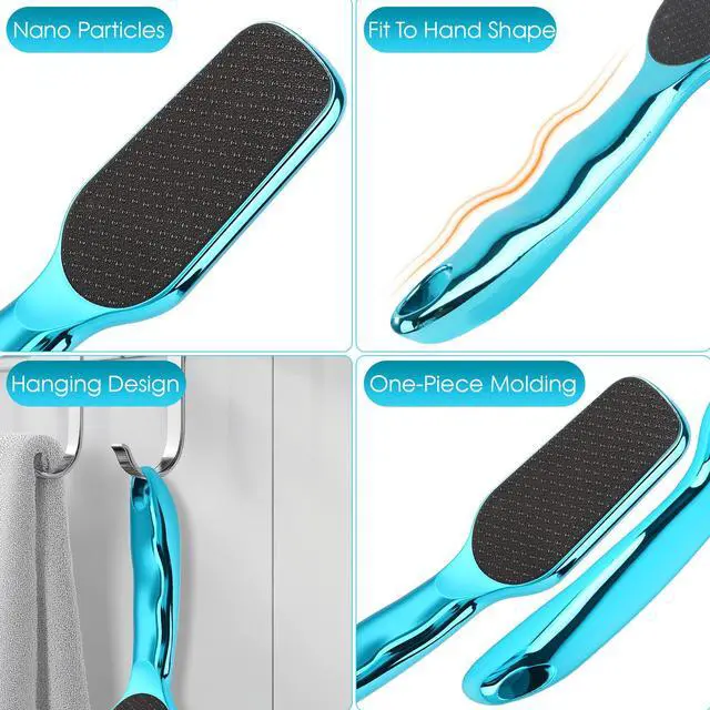 Alt view image 7 of 7 - Nano-Glass Foot File Hard Skin Remover, Foot File Callus Remover with Non-Slip Ergonomic Handle, Professional Foot Care Tools
