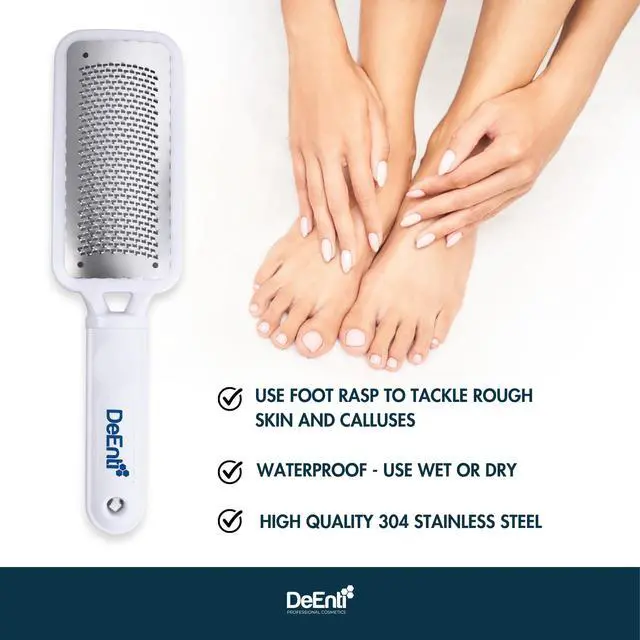 Alt view image 2 of 7 - Metal Foot Rasp, Professional Grade Stainless Steel, Salon Quality Callus Remover, Lightweight Foot Scrubber, Home Manicure and Pedicure Tools
