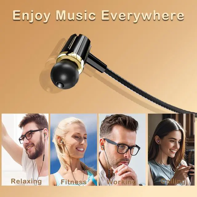 Alt view image 5 of 6 - 3 Pack USB C Wired Headphones for iPhone 17/16/15 Pro Max