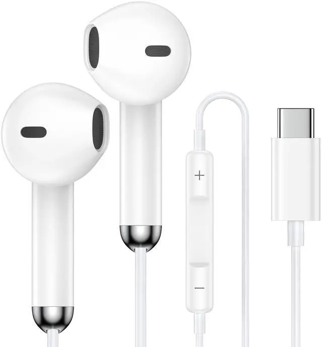 Main image of for iPhone 17e/17 Pro Max Wired Headphones USB C Earbuds Type C Earphones for iPhone 17 Pro/Air 16e 16 Pro Max 16Plus 16 15 Pro Max,USBC Wired Ear Buds with Microphone for Samsung S26 A17 A16 S25 S24
