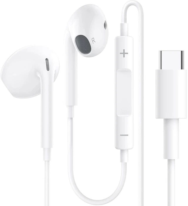 Main image of USB C Headphones Earbuds for iPhone 16, Type C Earbuds Wired Earphones (Microphone & Remote Control) Noise Cancelling for iPhone 15 Pro max, lPad Pro, Galaxy S23/S22/S21/S20/Ultra Note10/20, Pixel