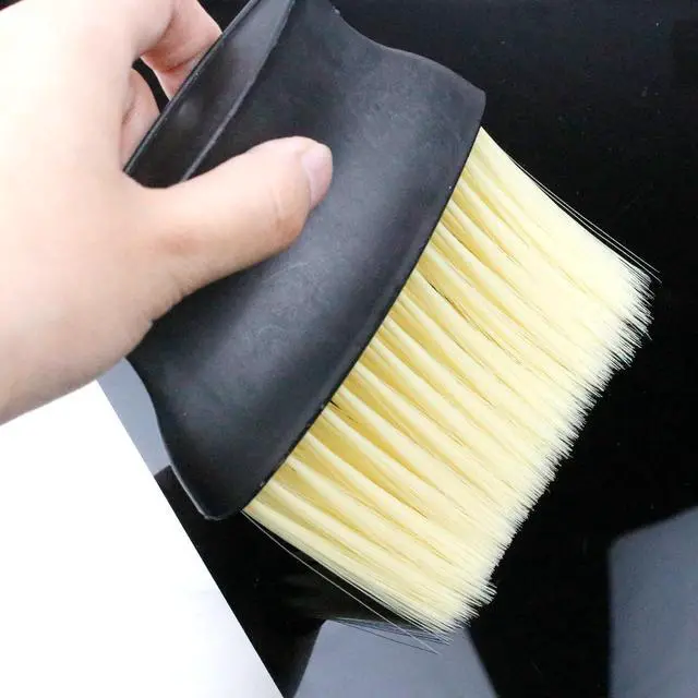 Alt view image 3 of 6 - 4 Pcs Auto Interior Dust Brush Set Soft Bristles Detailing Brush Dusting Tool Car Interior Cleaning Soft Brushes Duster for Automotive Dashboard, Air Conditioner Vents, Keyboard Dust Removal(Yellow)