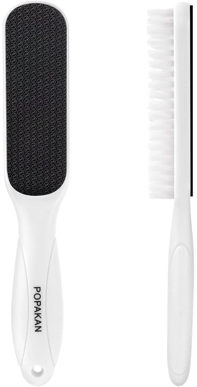 Main image of Brush, File Callus Remover Dead Skin Nano Glass Remover for Feet with Soft Brush, Professional Pedicure Tool for Home Foot Care - White