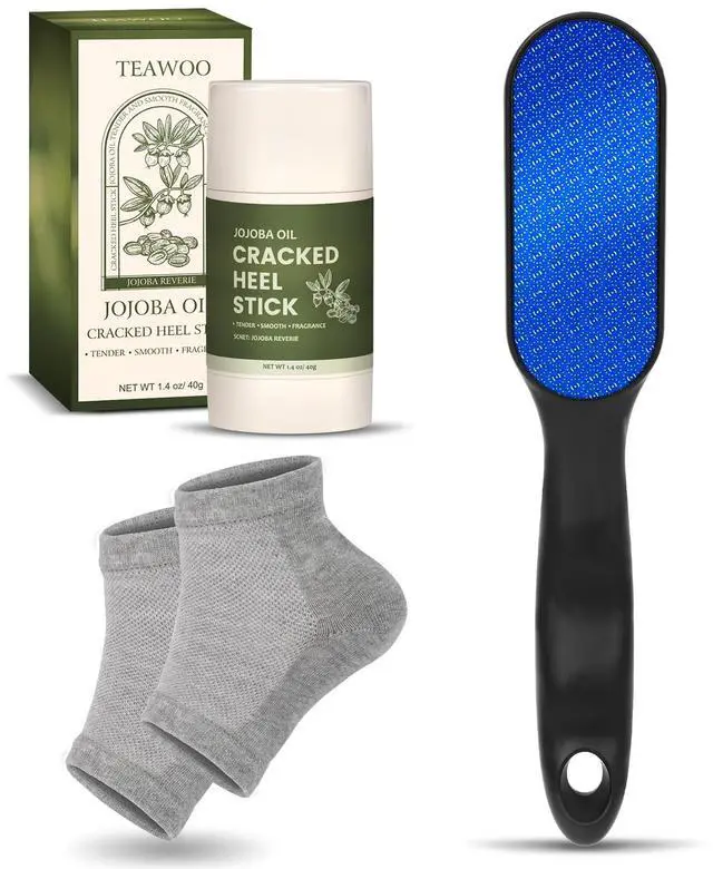 Main image of Nano Glass Foot File, Foot Callus Remover & Scrubber for Smooth Feet, Professional Pedicure Tool (Heel Socks & Cracked Heel Stick Included)