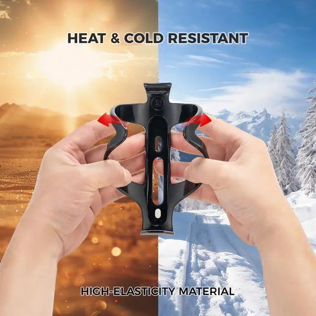 Alt view image 2 of 6 - Bike Water Bottle Holder Ultra-Light Bicycle Bottle Cages with Screws Tool, Universal Bike Cup Holder Rack for Road MTB Bikes