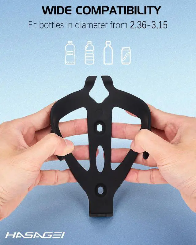 Alt view image 5 of 7 - Bike Water Bottle Holder, Durable Non-Slip Lightweight Universal Bicycle Bottle Cage for Mountain/Road Cycling Accessories