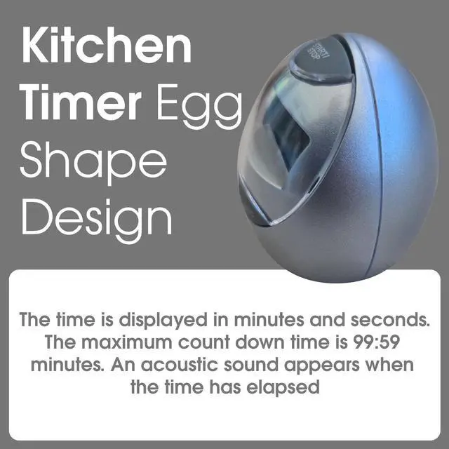 Alt view image 2 of 7 - Loud Alarm Countdown Timer & Stopwatch, Large Display Egg Timer for Cooking, Baking, Shower, Study, Classroom, Exercise, Portable Kitchen Timer Digital