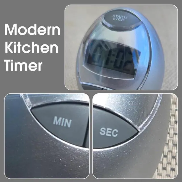 Alt view image 4 of 7 - Loud Alarm Countdown Timer & Stopwatch, Large Display Egg Timer for Cooking, Baking, Shower, Study, Classroom, Exercise, Portable Kitchen Timer Digital