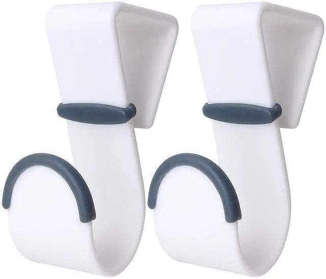 Main image of Over-the-Door Hooks Heavy Duty Plastic Door Hangers with Non-Slip Rubber Grips Fits Most Standard Doors No Tools or Drilling Ideal for Towels, Robes, Bags, and Coats