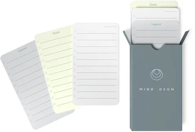 Main image of To Do List Notepad - Checklist & Goal Cards for ADHD Focus - Planner Cards Only