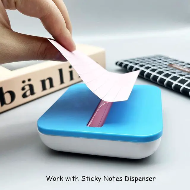 Alt view image 7 of 7 - Lined Pop Up Sticky Note 3x3 inch, 6 Pack Accodian Stlye Self-Sticky Notes with Lines, Light Green Pink Purple Color, 100 Sheet/Pad Easy Post