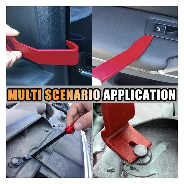 Alt view image 4 of 7 - 19PCS Auto Trim Removal Tool Kit, Car Panel Fastener Clips Removal Audio Trim Removal Pry Tool Set for Dash/Door/Stereo/Radio with Storage Bag