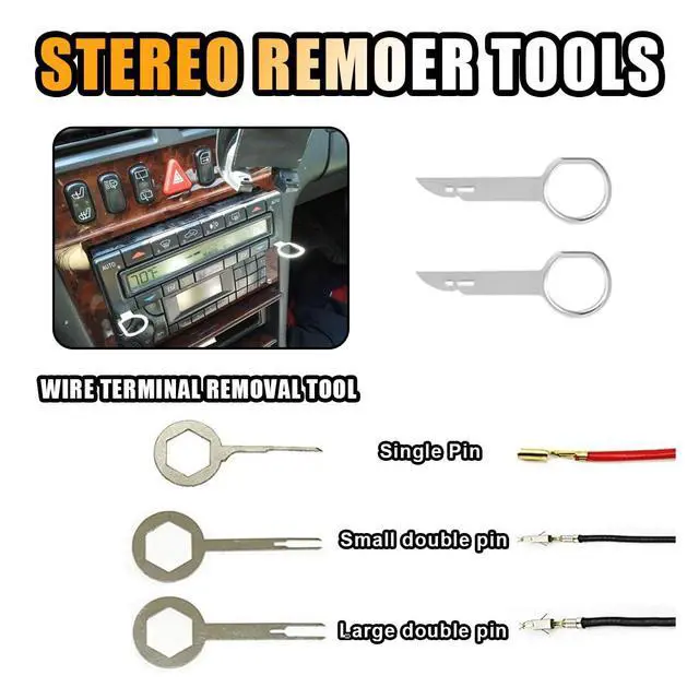 Alt view image 5 of 7 - 19PCS Auto Trim Removal Tool Kit, Car Panel Fastener Clips Removal Audio Trim Removal Pry Tool Set for Dash/Door/Stereo/Radio with Storage Bag