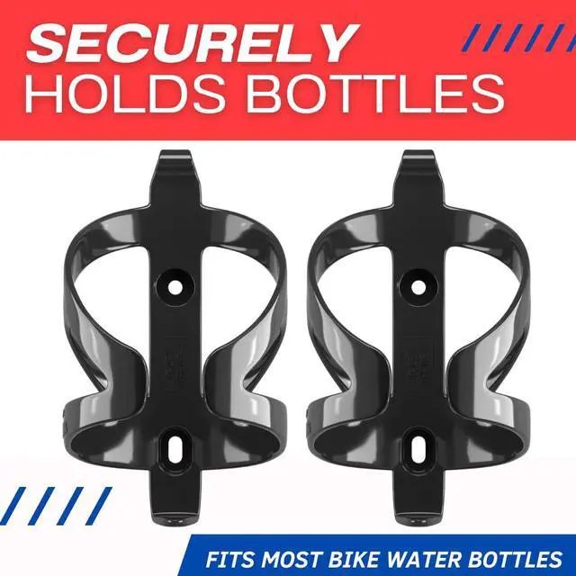 Alt view image 3 of 7 - Bike Water Bottle Cages, 2-Pack, Easy-Install, Black