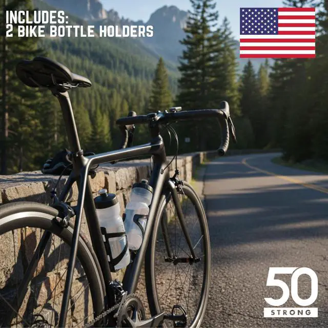 Alt view image 2 of 7 - Bike Water Bottle Cages, 2-Pack, Easy-Install, Black