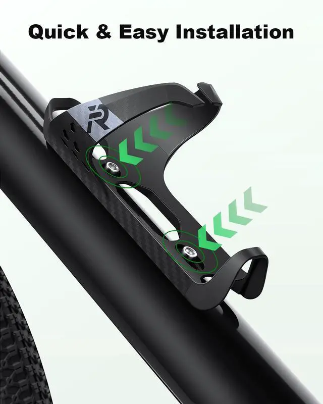Alt view image 3 of 5 - Bike Water Bottle Holder,Ultralight & Sturdy Carbon Fiber Bike Bottle Cage, Universal Bicycle Cup Holder,Water Bottle Holder for Bike Accessories with Screw Tool