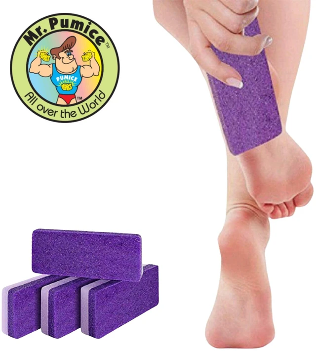 Alt view image 7 of 7 - Ultimate PUMI Bar 2-in-1 Dual Grit (Medium + Coarse) Callus Remover, Pedicure Stone & Ped File Scrubber for Smooth Feet and Heels (4 Pack)