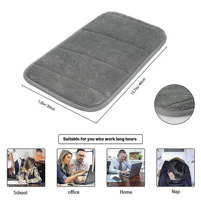 Alt view image 2 of 7 - 2 Sets Upgrade Computer Wrist Elbow Pad, DILIBRA Portable Memory Foam Arm Wrist Rest Pillow, Soft and Anti-Slip Wrist Support Mat for Keyboard Desktop Office Gaming - Alleviate Elbow Pain