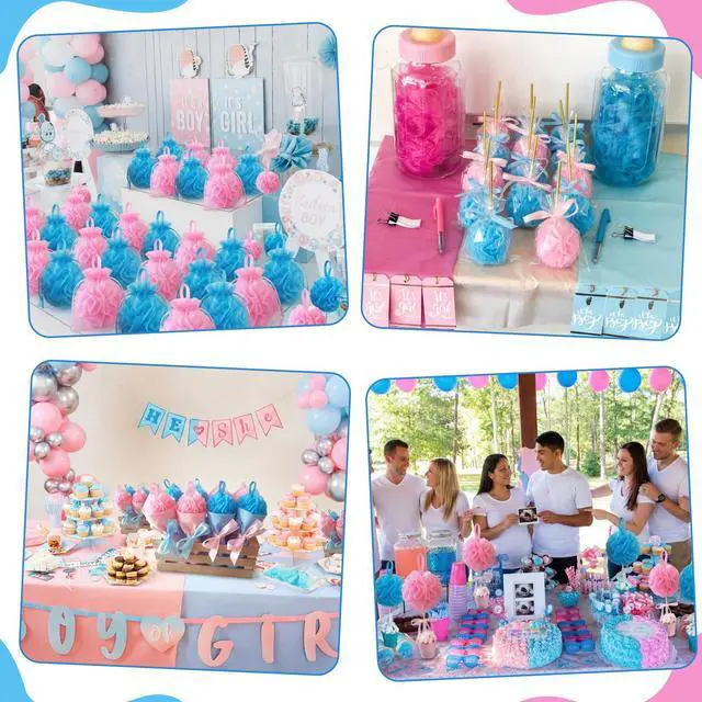Alt view image 3 of 6 - 12 Pcs Bath Loofah Sponge, Baby Shower Exfoliating Body Scrubber 50g Bath Shower Loofah Sponge Pouf Puff Mesh Pouf Balls Soft Quick-Dry Cleanse Skin Accessories for Women Men