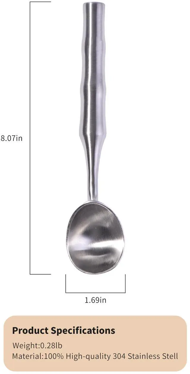 Alt view image 2 of 7 - Stainless Steel Ice Cream Scoop - Ergonomic Handle small Ice Cream Scooper Heavy Duty Ice Cream Scoops Best Rated - One-Piece Dishwasher Safe Icecream Scoop Stainless Steel