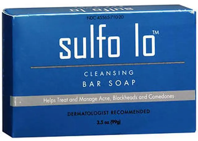Main image of Cleansing Bar Soap with Sulfur for Face and Body, 3.5 Ounce
