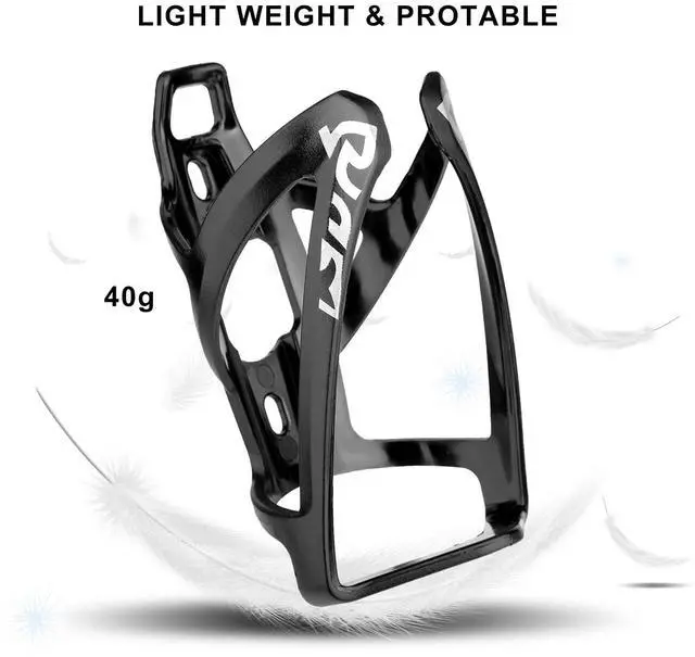 Alt view image 3 of 7 - Bike Water Bottle Holder,Ultra-Light Bike Cup Holder with Screws,Bike Accessories for Adults& Kids,Cycling Bike Water Bottle Cages for Road, Mountain Bike (Black-2Pcs)