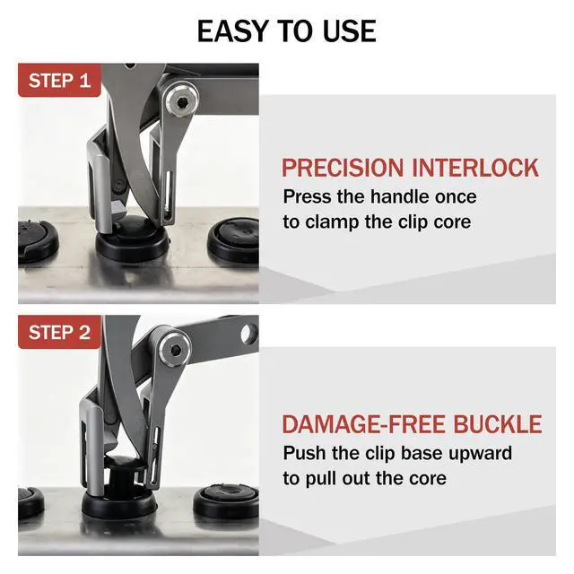 Alt view image 4 of 7 - Car Clip Pliers, Auto Fastener Clip Removal Pliers, Panel Clip Removal Tool with100Pcs Car Push Retainer Clips for Removing Automotive Plastic Clips,Trim Bumpers,Door Panels,Rivets & Interior Panels