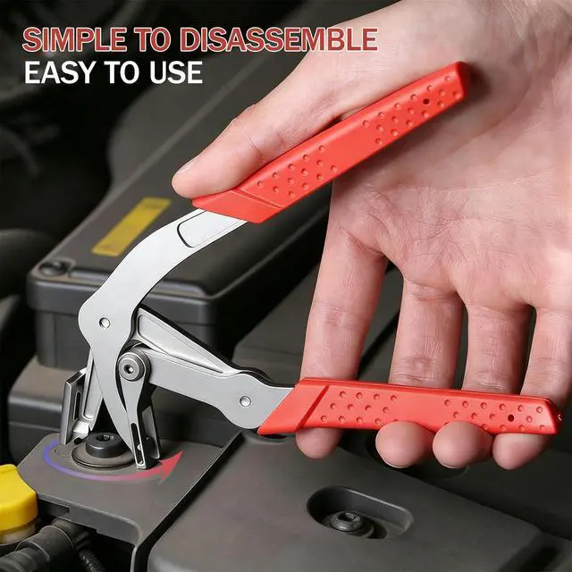 Alt view image 3 of 7 - Car Clip Pliers, Auto Fastener Clip Removal Pliers, Panel Clip Removal Tool with100Pcs Car Push Retainer Clips for Removing Automotive Plastic Clips,Trim Bumpers,Door Panels,Rivets & Interior Panels