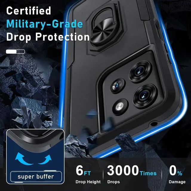 Alt view image 4 of 7 - Designed for Moto G 2026/2025,Motorola G Play 2026 Case Built in Kickstand