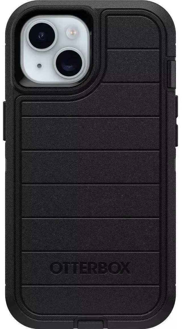 Alt view image 3 of 7 - for iPhone 17e & iPhone 16e (Only) - Defender Series Case - Black - Screenless - Rugged & Durable - with Port Protection - Holster Clip Includes - Microbial Defense Protection