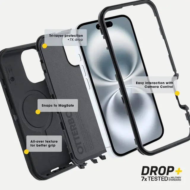 Alt view image 6 of 6 - iPhone 16 Pro Defender Series Case - Realtree APX, Tough, Rugged & Durable iPhone Case, Snaps on MagSafe, Multi-Layer, Impact Absorbing iPhone Case