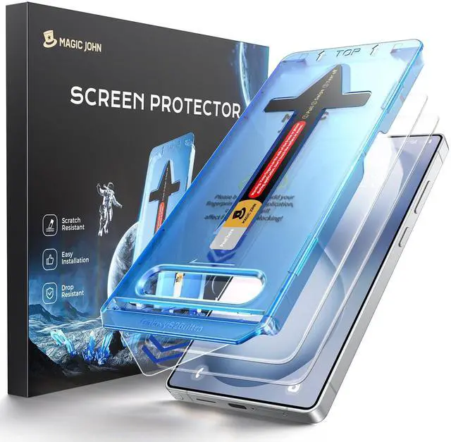 Main image of for Samsung Galaxy S26 Ultra Screen Protector 6.9 inch, Fast Easy Installation, Auto Dust-Elimination, 9H Tempered Glass HD, Fingerprint Unlock, Bubble Free, Anti-Scratch, 2 PACK