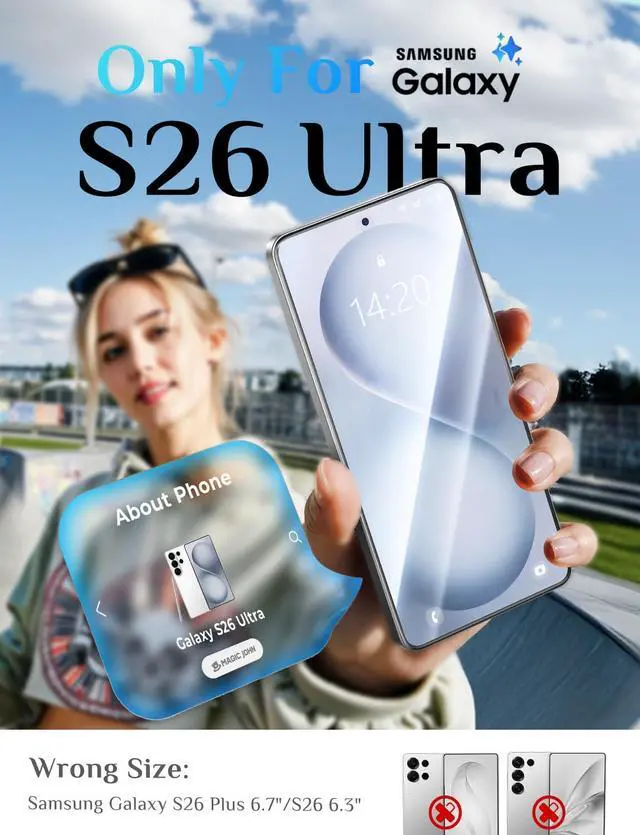 Alt view image 2 of 7 - for Samsung Galaxy S26 Ultra Screen Protector 6.9 inch, Fast Easy Installation, Auto Dust-Elimination, 9H Tempered Glass HD, Fingerprint Unlock, Bubble Free, Anti-Scratch, 2 PACK