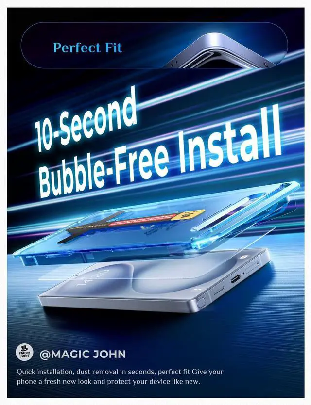 Alt view image 3 of 7 - for Samsung Galaxy S26 Ultra Screen Protector 6.9 inch, Fast Easy Installation, Auto Dust-Elimination, 9H Tempered Glass HD, Fingerprint Unlock, Bubble Free, Anti-Scratch, 2 PACK