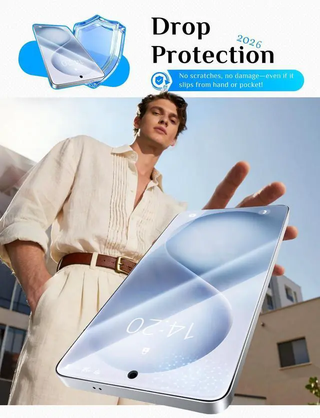 Alt view image 6 of 7 - for Samsung Galaxy S26 Ultra Screen Protector 6.9 inch, Fast Easy Installation, Auto Dust-Elimination, 9H Tempered Glass HD, Fingerprint Unlock, Bubble Free, Anti-Scratch, 2 PACK