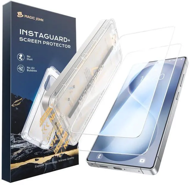 Main image of 2PACK 3rd Gen for Samsung Galaxy S26 Ultra Screen Protector, One-Pull Easy Install, Smooth Touch, Auto-Align Screen, Support Fingerprint Unlock, 9H Glass, Anti-Scratch