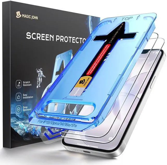 Main image of PACK for iPhone 17e Screen Protector, HD Clear, Fast Easy Installation, Anti-Scratch, Tempered Glass, Bubble Free