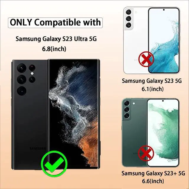 Alt view image 6 of 7 - [2+2 Pack Galaxy S23 Ultra Screen Protector, 9H Tempered Glass Scratch Resistant, Ultrasonic Fingerprint Support, For Samsung Galaxy S23 Ultra 5G 6.8 Inch Glass Screen Protector