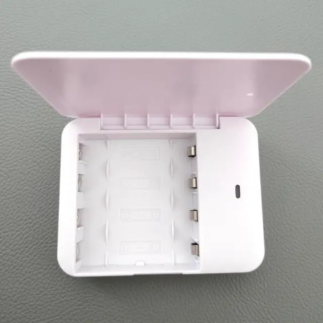 Alt view image 7 of 7 - Battery Operated Phone Charger Emergency|USB Battery Powered Power Bank Portable 4 AA Batteries Powered Outlet (White)