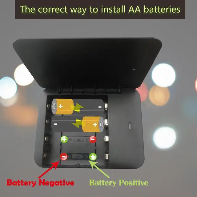Alt view image 6 of 7 - Battery Operated Phone Charger with LED|EmergencyUSB Battery Powered Power Bank Portable 4 AA Batteries Powered Outlet (2Pack Black)