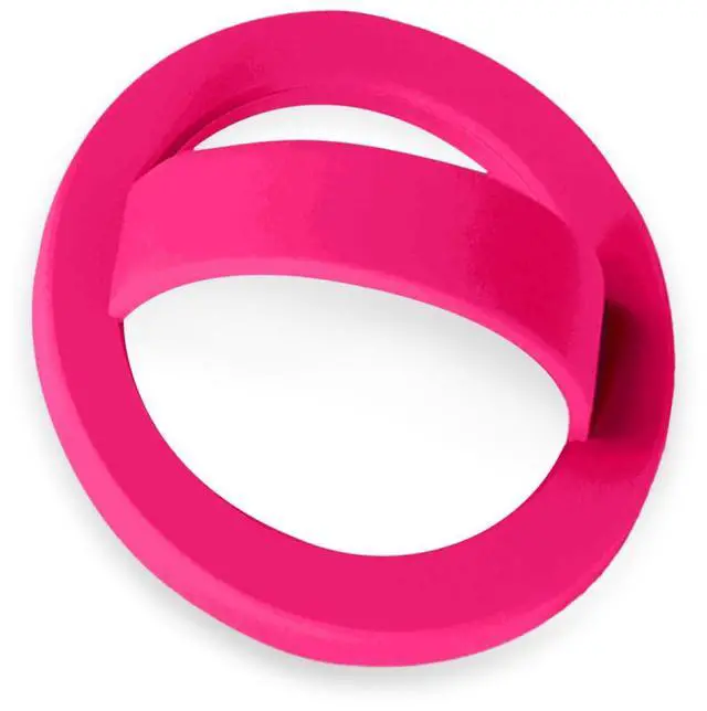 Main image of Magnetic Silicone Ring Grip Phone Holder, Loop Grip Phone Holder,Magnetic Phone Loop,Magsafe Phone Grip,Compatible with Magsafe for iPhone 16/15/14/13/12 Series (Pink)