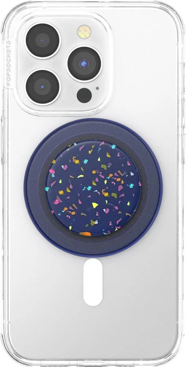 Alt view image 3 of 6 - Phone Grip for MagSafe, Magnetic Holder, Phone Stand, Navy Blue - French Navy Regrind