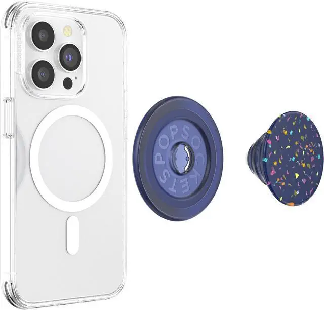 Alt view image 4 of 6 - Phone Grip for MagSafe, Magnetic Holder, Phone Stand, Navy Blue - French Navy Regrind
